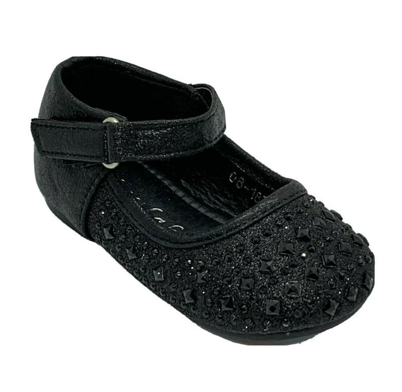 Leylah 08-18 Baby & Toddle Dress Pageant Evening & Party Shoes Black size 2