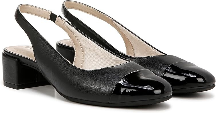 LifeStride Womens Becoming Toe Cap Slingback Heels Shoes Sizes 7 8 8.5 2217-19