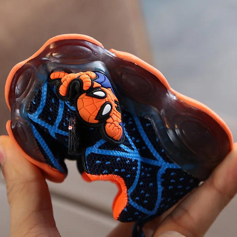 Lights Spiderman LED Sneakers Sport Light Shoes Kids Shoes