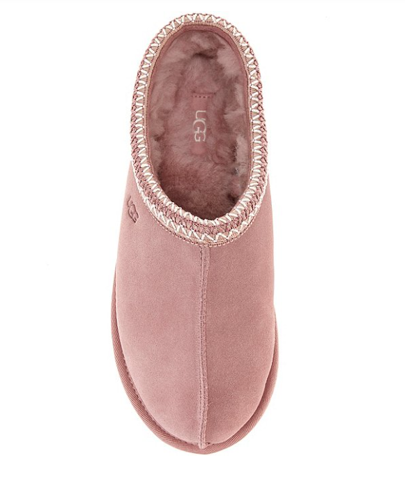Limited Stock UGG Tasman II Suede Signature Logo Detail Slippers - Pink Dawn NEW