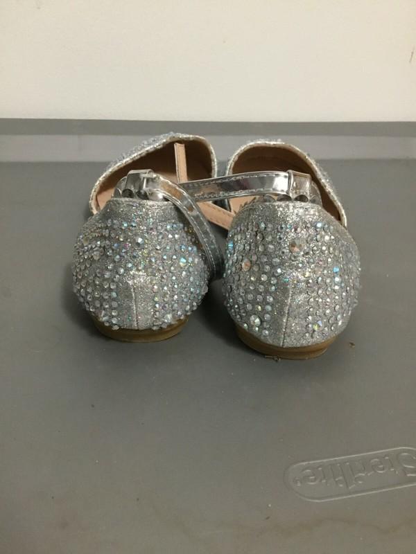 Link Girls Kids Sandals Round Toe Rhinestone Trim Ankle Strap