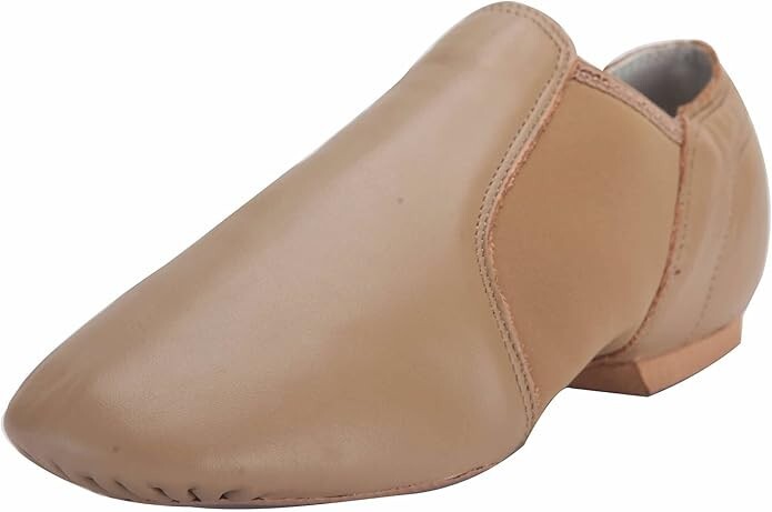 Linodes Leather Jazz Shoe Slip On for Girls and Boys Little Kid Size 11