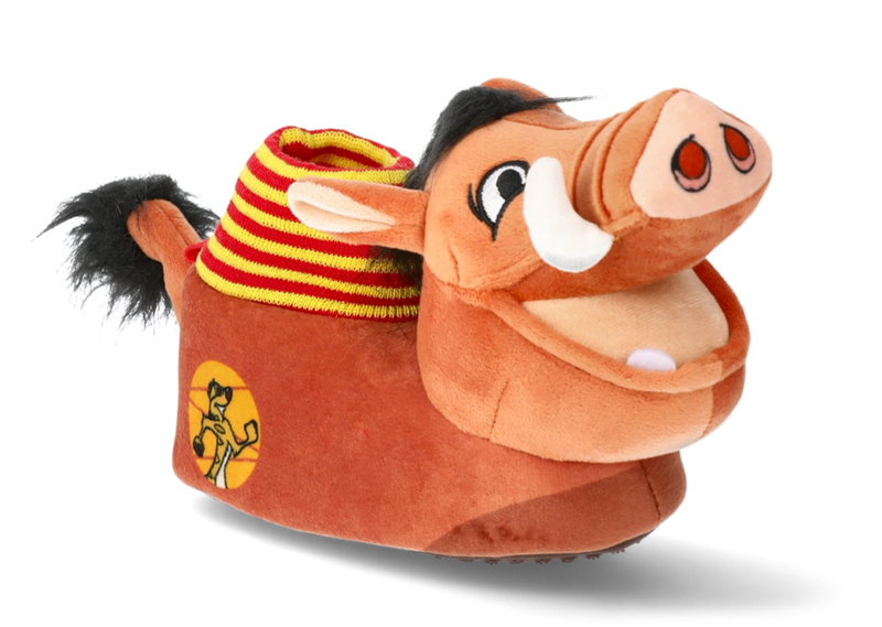 LION KING SIMBA & PUMBAA DISNEY Slippers Rubber Bottom Sizes 9-10 Or 11-12 NWT