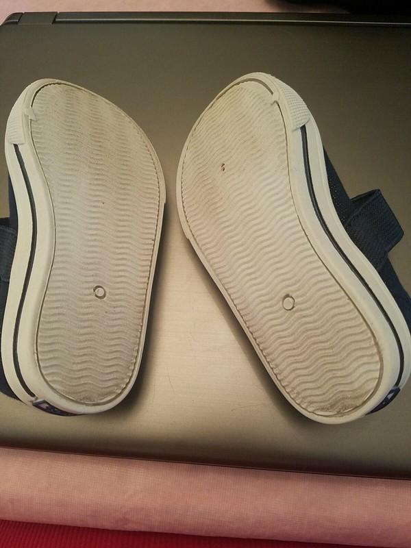 LITTLE GIRLS CARTER CANVAS SLIP ON NAVY BLUE SPARKLE SHOES BOW SIZE 6 TODDLER