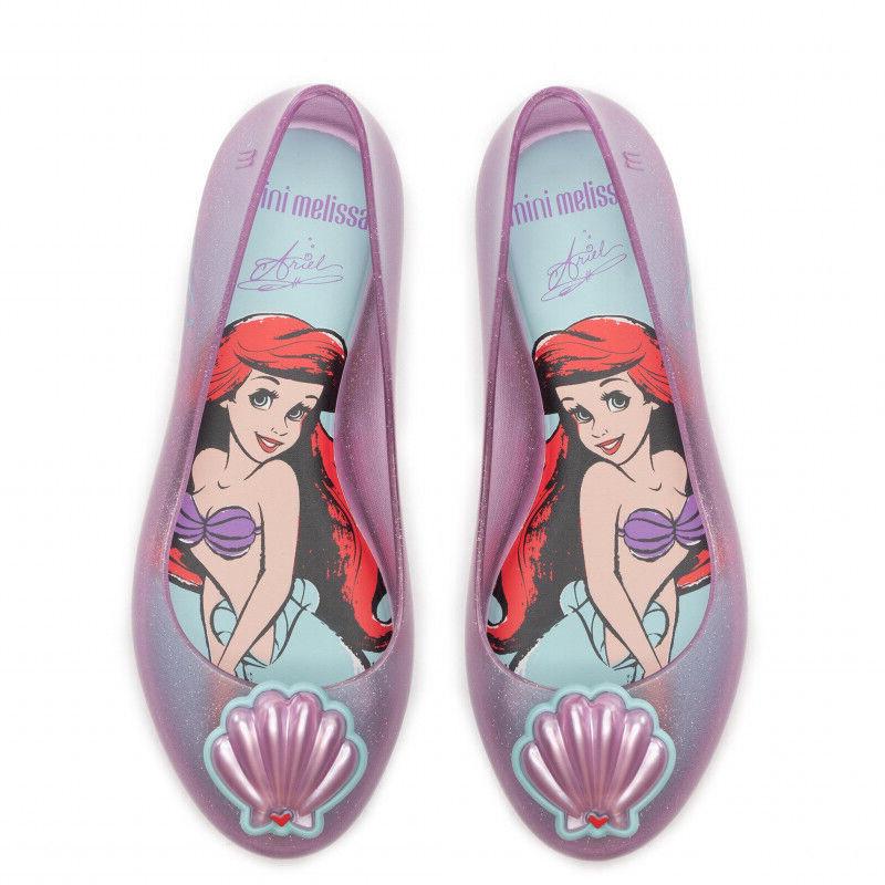 Little Girls Mini Melissa Little Mermaid Ariel Disney Princess Pink Dressy Shoes