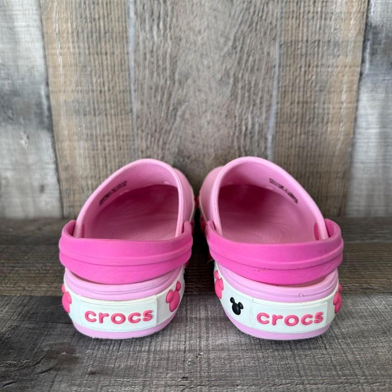 Little Kids Girls Crocs Crocband Mickey IV Pink Casual Clogs Shoes Size 12 C
