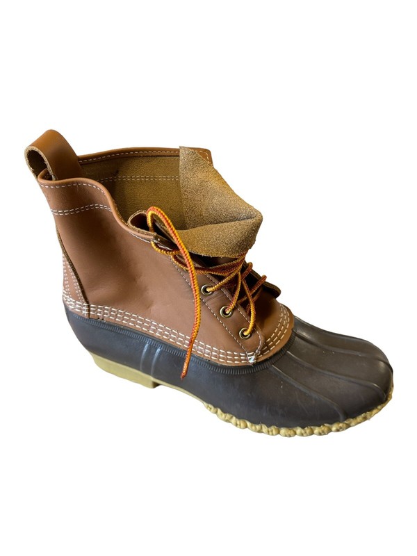 LL Bean Boots Womens Brown Leather 8" With "B-Grade