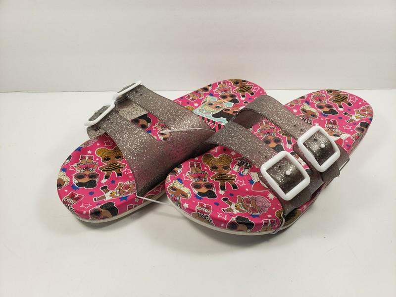 LoL Surprise Flip Flops Sandals Glittery Strap - Size L(2/3)