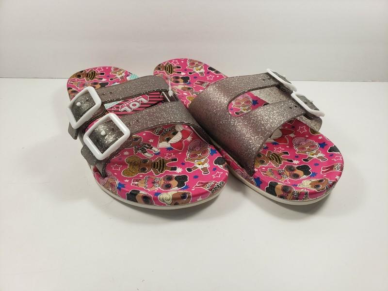 LoL Surprise Flip Flops Sandals Glittery Strap - Size L(2/3)