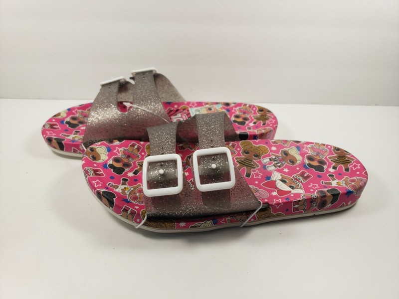 LoL Surprise Flip Flops Sandals Glittery Strap - Size L(2/3)