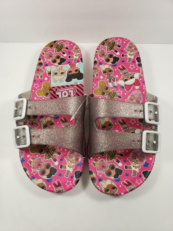 LoL Surprise Flip Flops Sandals Glittery Strap - Size L(2/3)