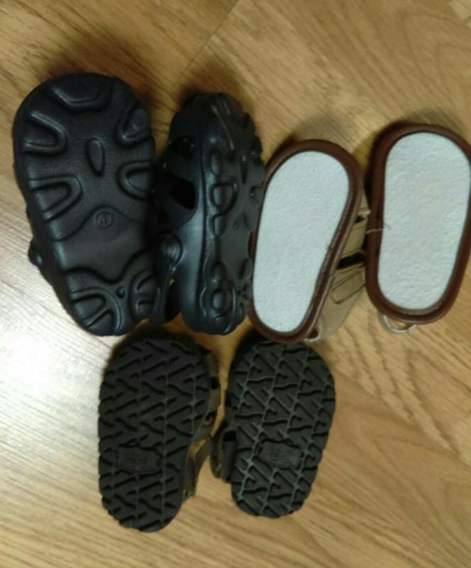 Lot Of 3 Pairs Boy's Summer Baby Walking Sandals Size 6-9 Months