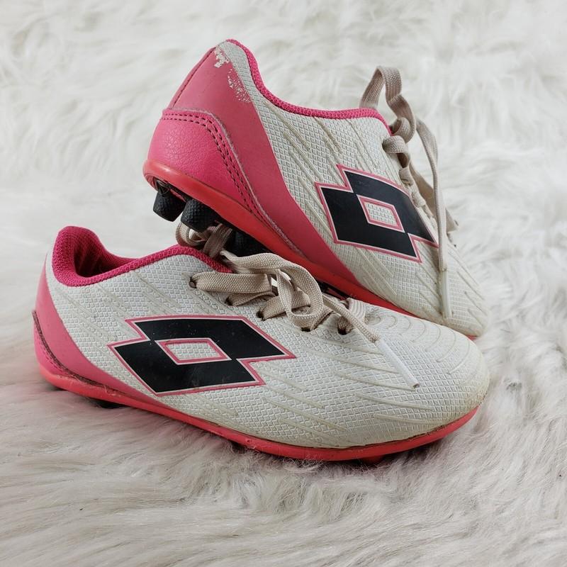 LOTTO Neopolitan White Pink Soccer Cleats Toddler Size 10W