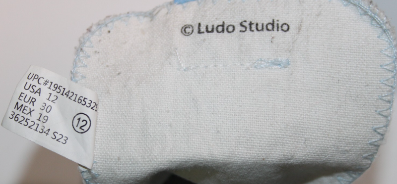 Ludo Studio Bluey Toddler Girls Athletic High Top Lace Zip Up Shoes Size 12