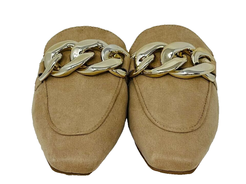 Madden Girl Women's Squiree Slip On Comfort Mule Dress Shoes Beige Size:6.5 110K