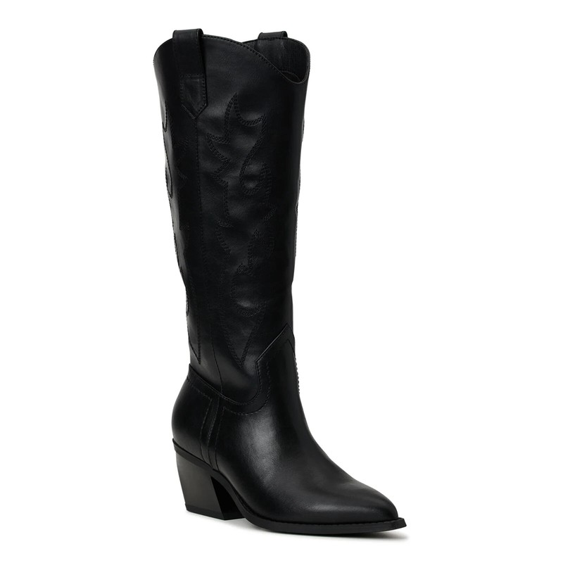 Madden NYC Women's SIZE 8 Embroidered Tall Western Boots Color BONE