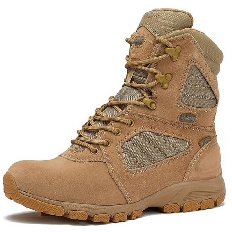 Magnum CM85005M Storm 8" Side-Zip Waterproof Tactical Duty Boots Tan