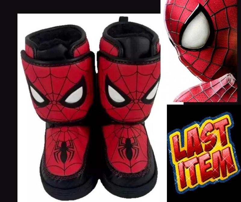 Marvel Boys Toddler 10 Spiderman Light-up Insulated Mid-Calf Winter Boots
