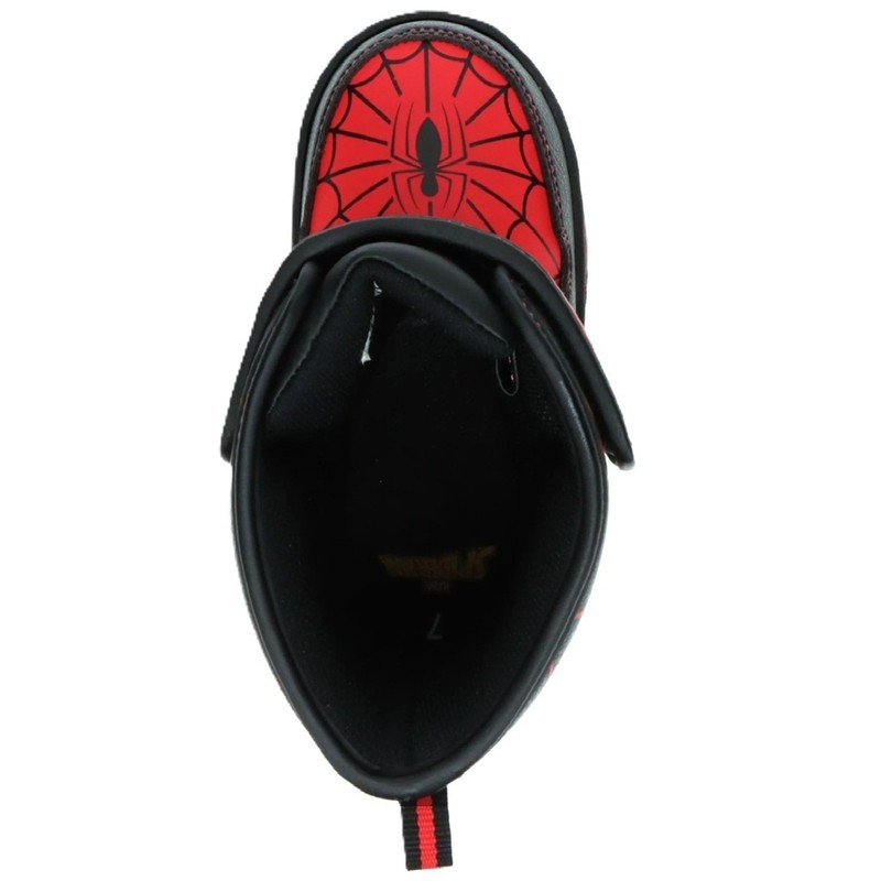 MARVEL SPIDERMAN Little Boy's Size 6 8 9 -or- 11 LIGHT-UP WINTER BOOTS ~ New