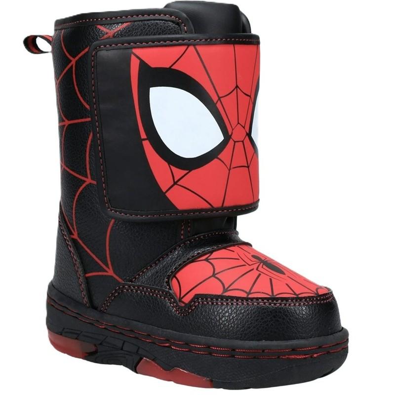 MARVEL SPIDERMAN Little Boy's size 6 8 9 -or- 11 LIGHT-UP WINTER BOOTS ~ New