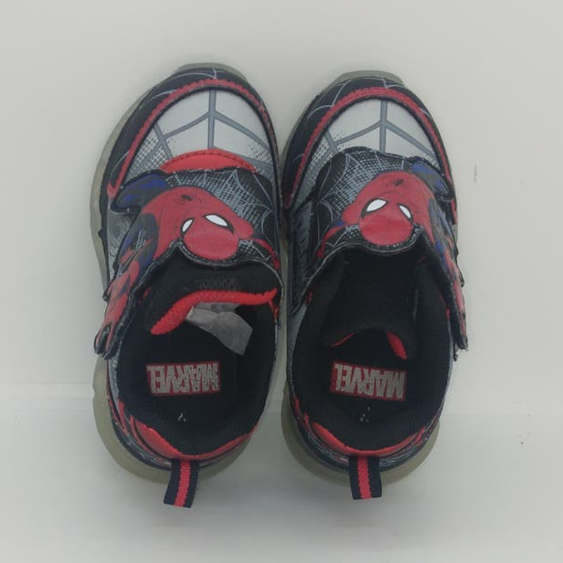 Marvel Spiderman Toddle Boys Pre-owned Light Up Graphic Sneakers - Sz. 7T