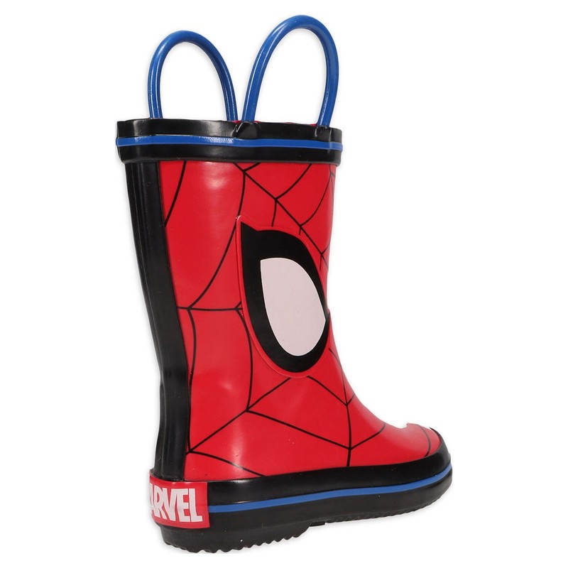 Marvel Spiderman Toddler Boys Red License Graphic Pull-on Rain Boots: 5/6-11/12