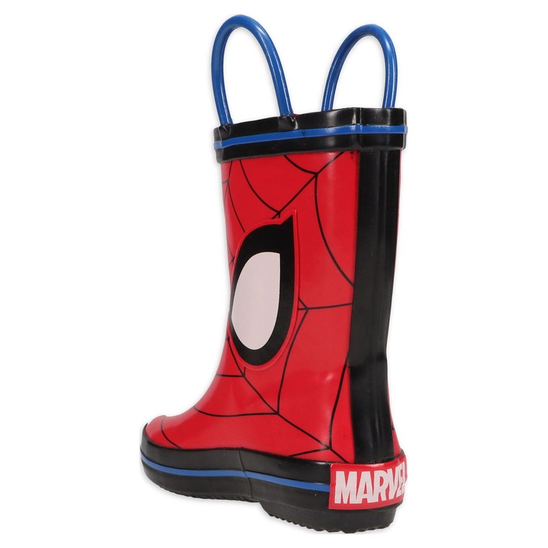 Marvel Spiderman Toddler Boys Red License Graphic Pull-on Rain Boots: 5/6-11/12