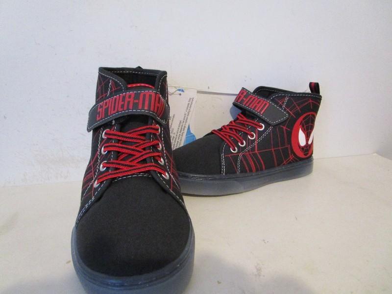 Marvel Toddler Boys Spider-Man Lighted Hi-Top Fashion School Sneakers Size 11
