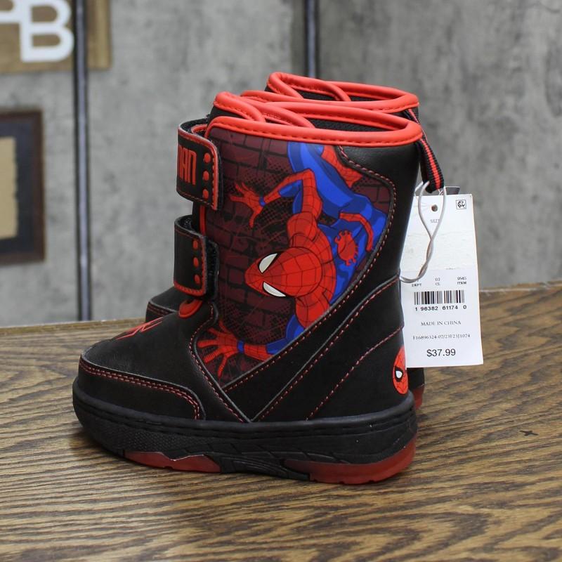 Marvel Toddler Boys Spider-Man Winter Boots 88236663 Black / Red 8T