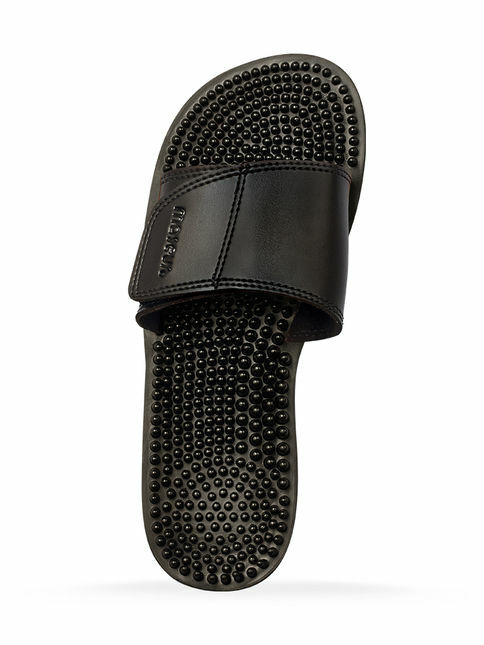 Maseur Invigorating Reflex Zone Massage Sandal Arches Heels &Toes Black SIZE 9