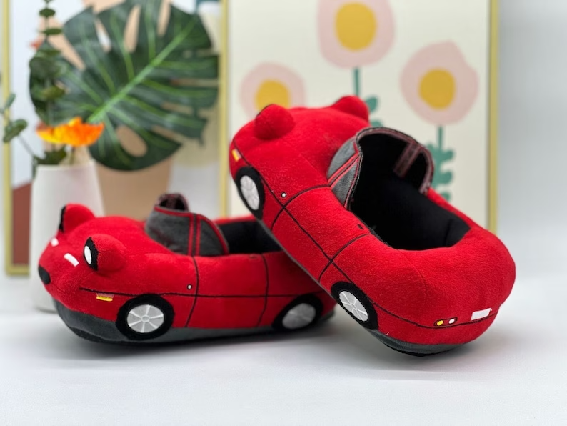 Mazda Miata MX-5 Plush Slipper MX-5 Miata Slipper Unisex Home Winter Warm Shoes