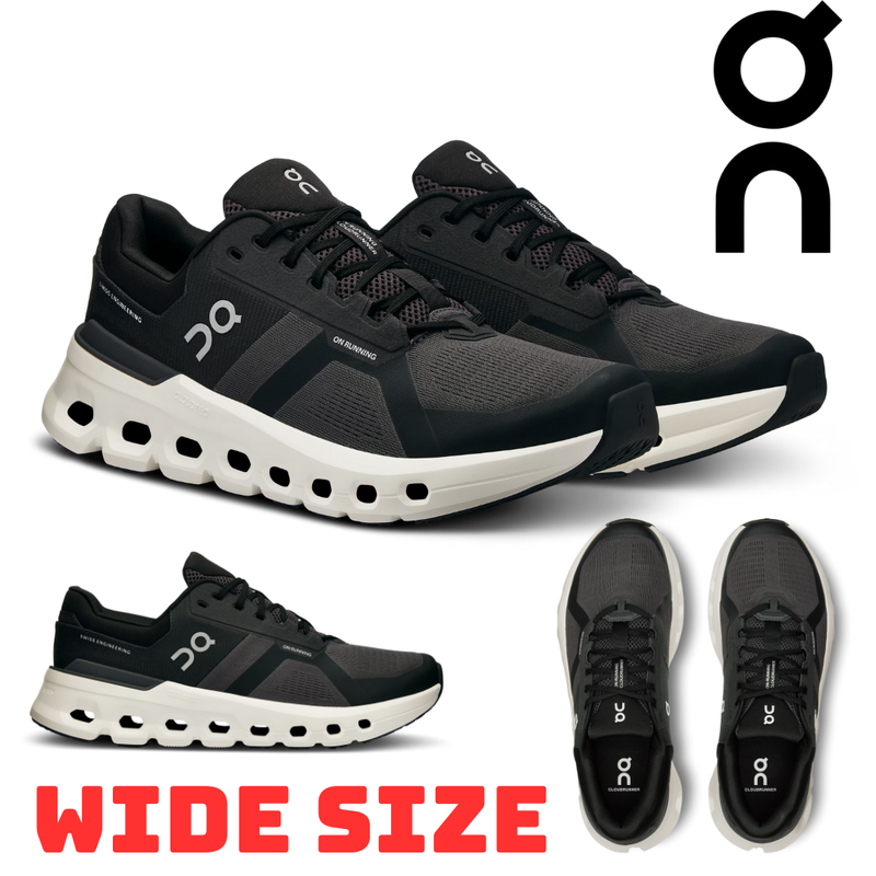 MEGA SALE ON Cloudrunner 2 Men's Running Shoes Black Eclipe WIDE US Size NEW BOX