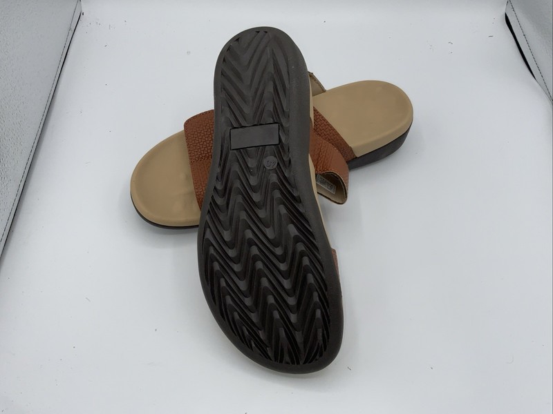 MEGNYA Womens Orthopedic Sandals Brown Slides Size 9.5