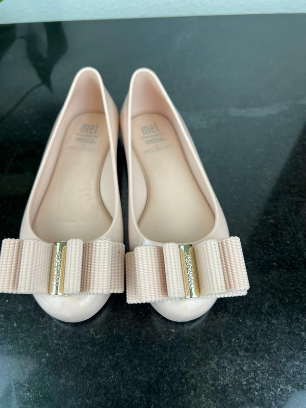 Melissa + Jason Wu Women's Ultra Girl Fab Bow Flats Blush Pink Size US12