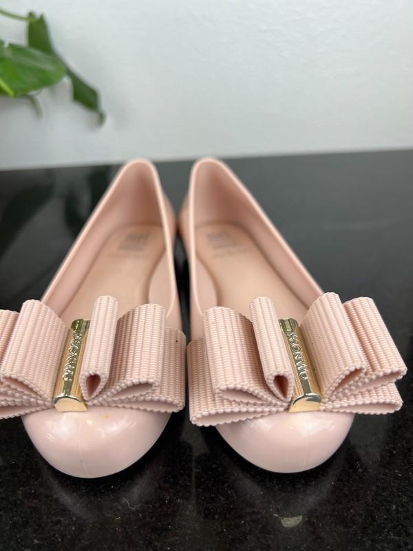 Melissa + Jason Wu Women's Ultra Girl Fab Bow Flats Blush Pink Size US12