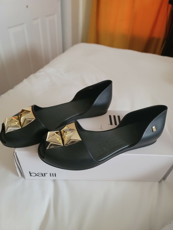 Melissa Jelly Shoes Woken Size 6 Black