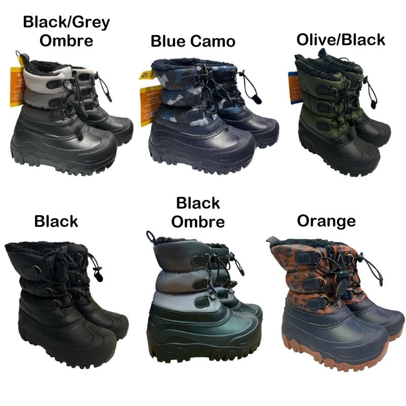 Member's Mark Boy's Pull On Insulated Snow Boots w/ Bungee Closure