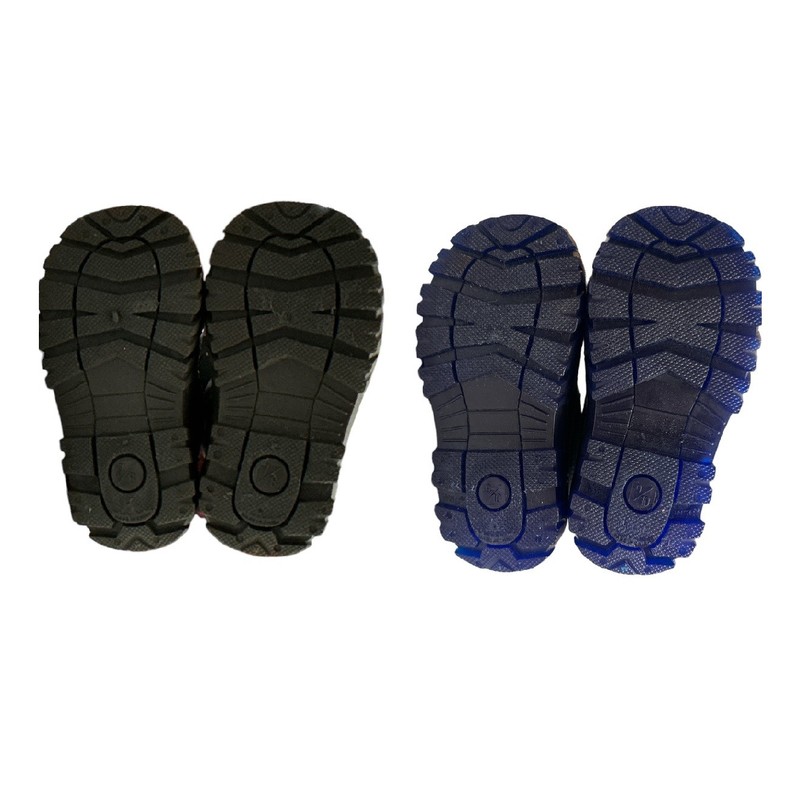 Member's Mark Boy's Toggle Closure Faux Fur Lined Winter Snow Boots (Black/Grey