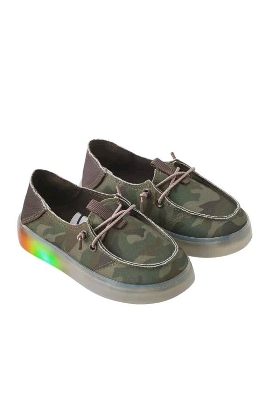 Member's Mark Boys Light-Up Play Shoe Size 10 Green Camo