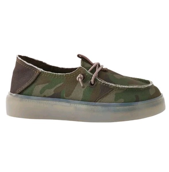 Member's Mark Boys Light-Up Play Shoe Size 10 Green Camo