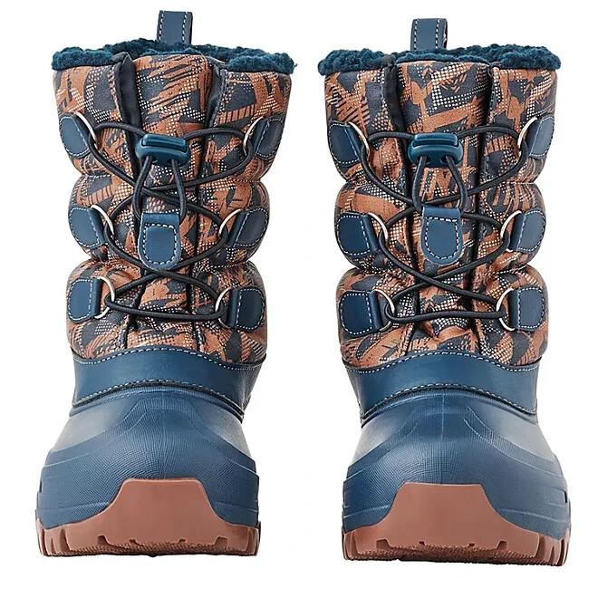 Member's Mark Boys Snow Boot Size 7/8 Navy/Orange