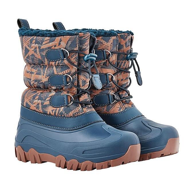 Member's Mark Boys Snow Boot Size 7/8 Navy/Orange