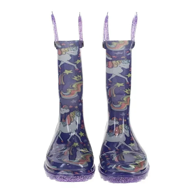 Member's Mark Girls Light Up Rain Boot Size 11-12 Unicorn
