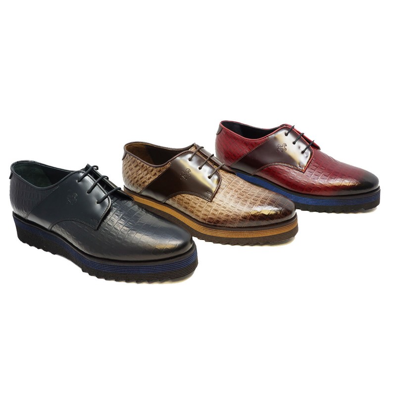 Men Casual Oxford 100% Genuine Leather Handmade Shoes by Paul Branco