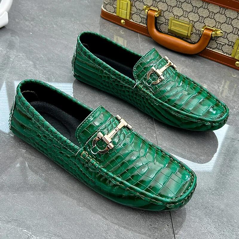 Men Loafers Green Men Casual Shoes Comfort Lightweight Macasin Shoes For Men