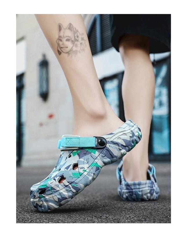 Men’s Camouflage Clogs Sandals Slip On Garden Shoes Outdoor Casual EVA Slippers