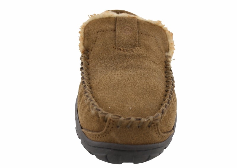 MEN'S CLARKS WARREN MOCCASIN WINTER SLIPPERS