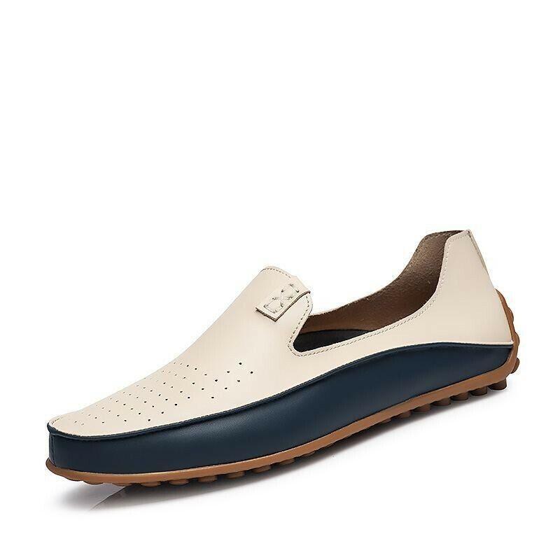 Men's Driving Shoes Loafers Pull On Round Toe Moccasins Oversize Gommino Formal