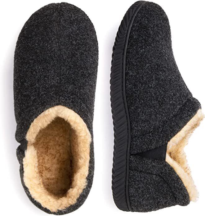 Men's Elastic Bandage Slippers Winter Bootie Memory Foam Slip On House Shoes