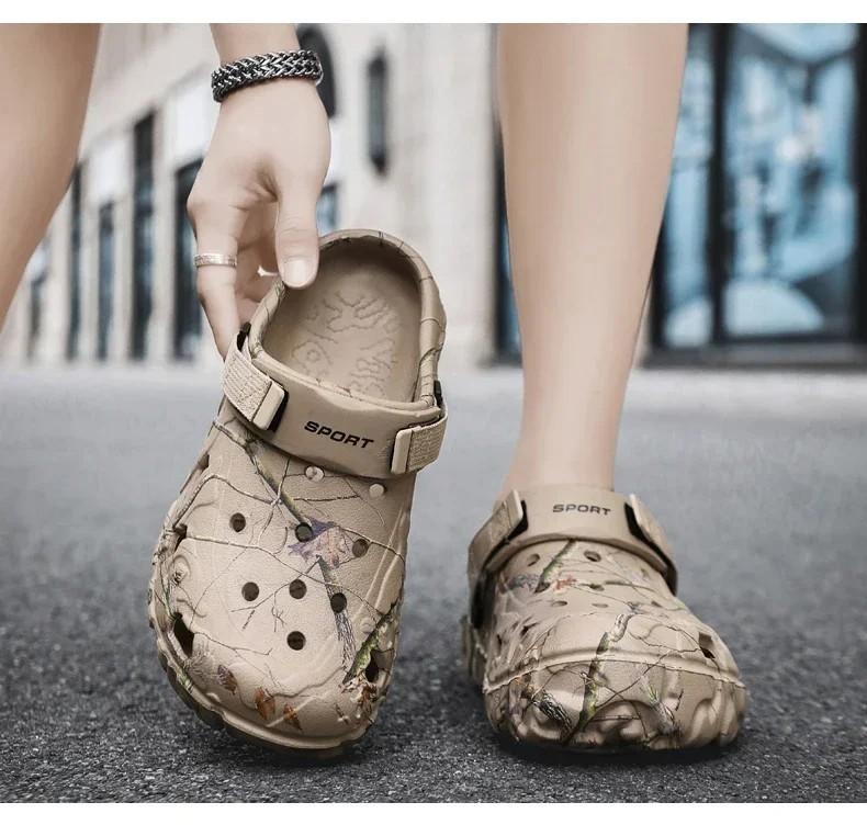 Men's EVA Garden Sandals – Platform LEISURE Clogs Outdoor Slip-On Summer Shoes